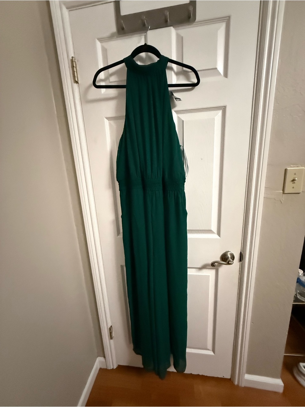 Torrid size 2 Sleeveless High-Neck Emerald Green jumpsuit